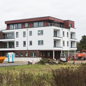 Mehrfamilienhaus und Reihenhäuser in Werne